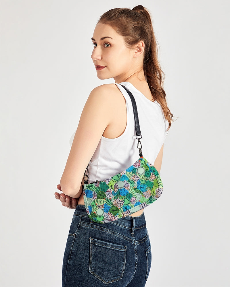 Fleurs et Trèfles Petite Canvas Pouch