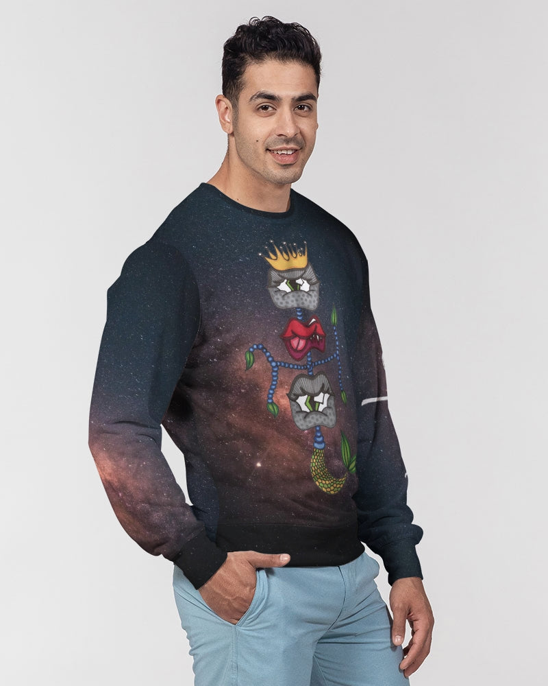 Galaxy 2 Men's Classic French Terry Crewneck Pullover