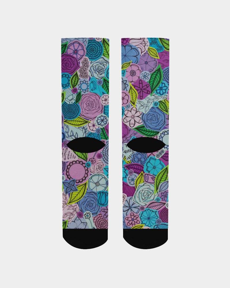 Les Fleurs Violettes Men's Socks