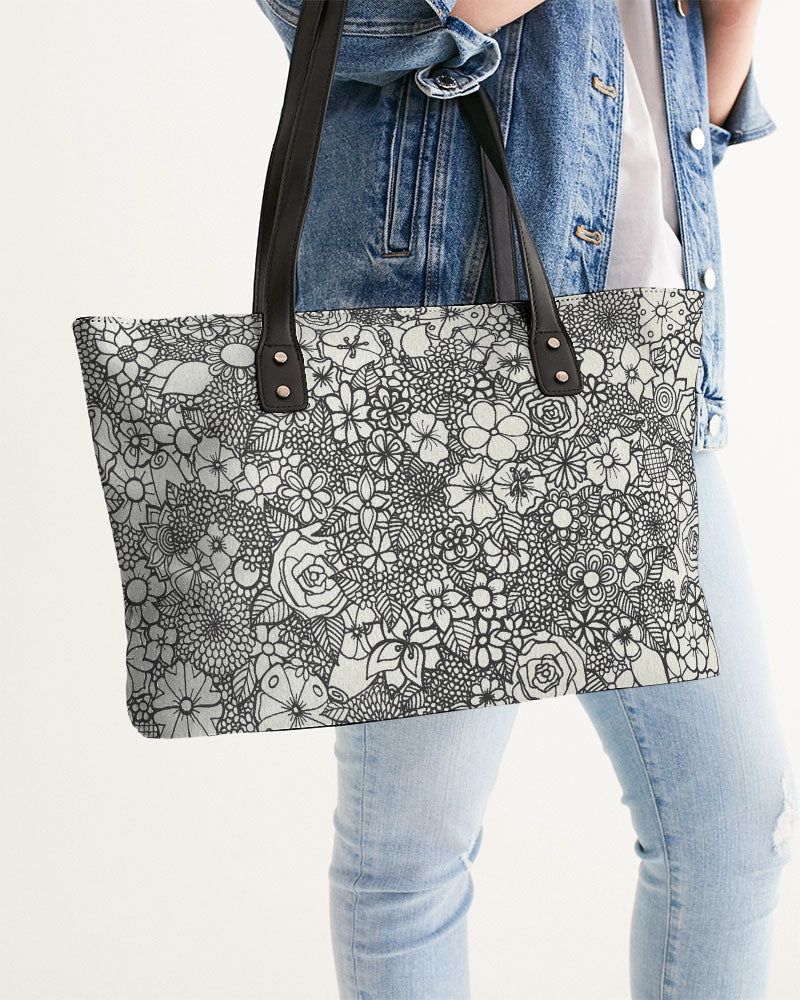 Floral Mini - B&W Stylish Tote