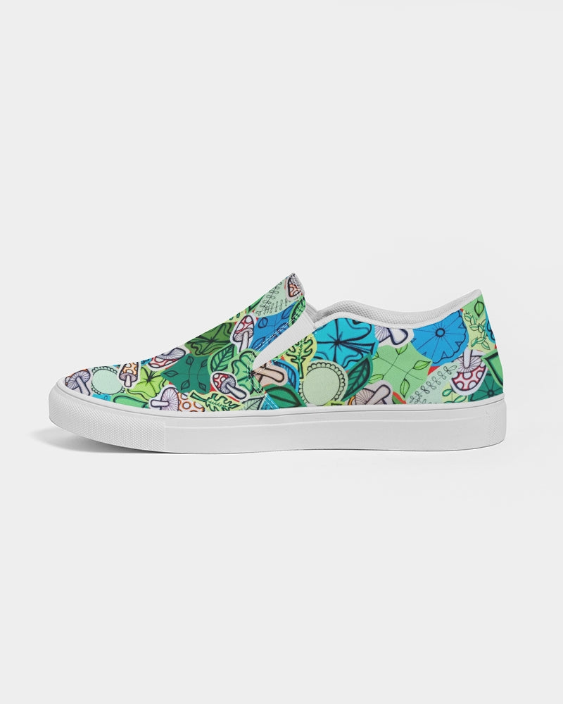 Fleurs et Trèfles Men's Slip-On Canvas Shoe