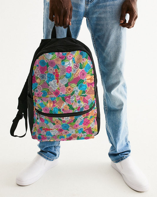 Fleurs de Printemps Small Canvas Backpack