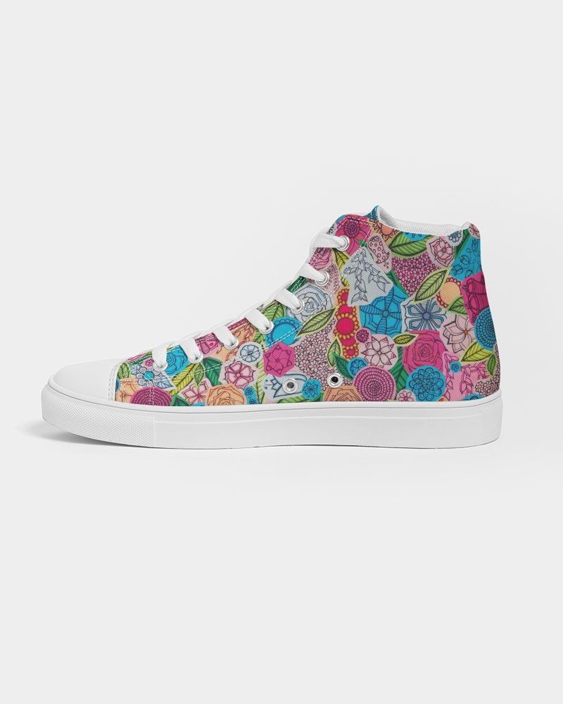 Fleurs de Printemps Women's Hightop Canvas Shoe