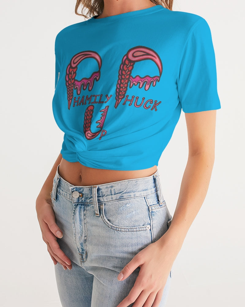 Phamily Phuck Up Women's Twist-Front Cropped Tee