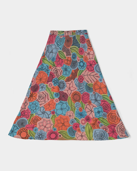 Les Deuxièmes Fleurs Women's A-Line Midi Skirt