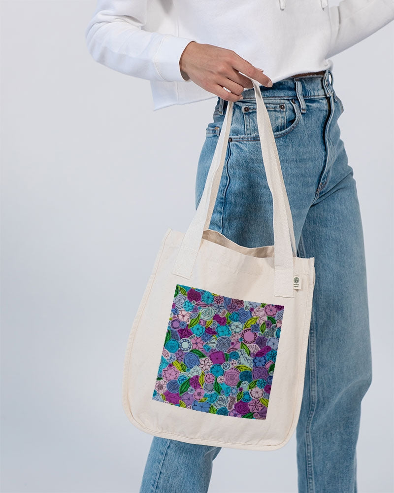 Les Fleurs Violettes Organic Cotton Canvas Market Tote | Econscious