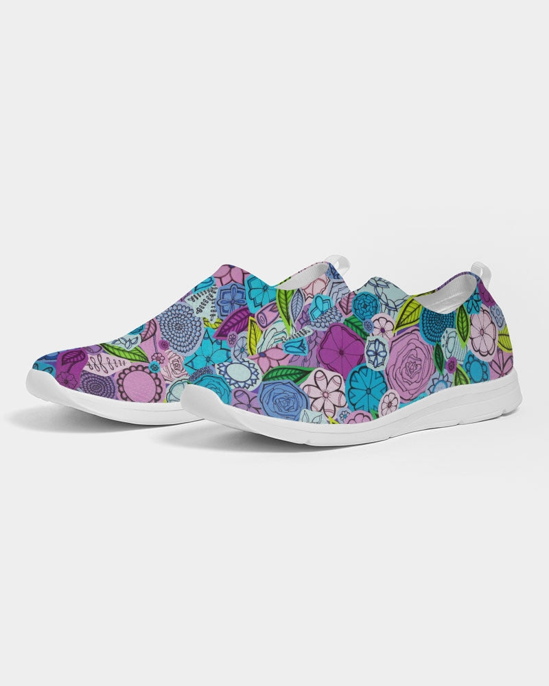 Les Fleurs Violettes Women's Slip-On Flyknit Shoe