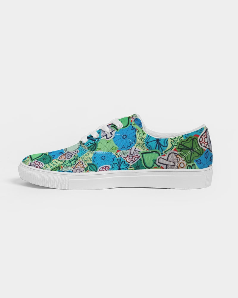 Fleurs et Trèfles Men's Lace Up Canvas Shoe