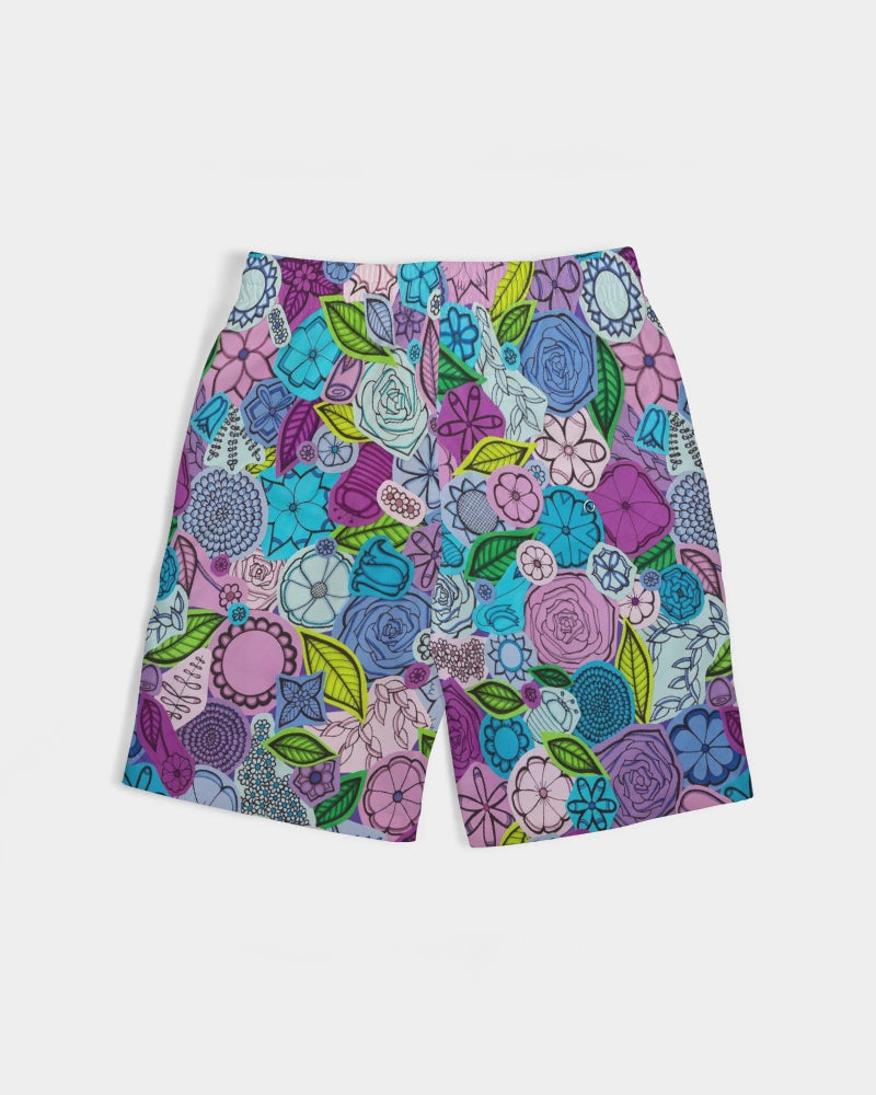 Les Fleurs Violettes Boys Swim Trunk