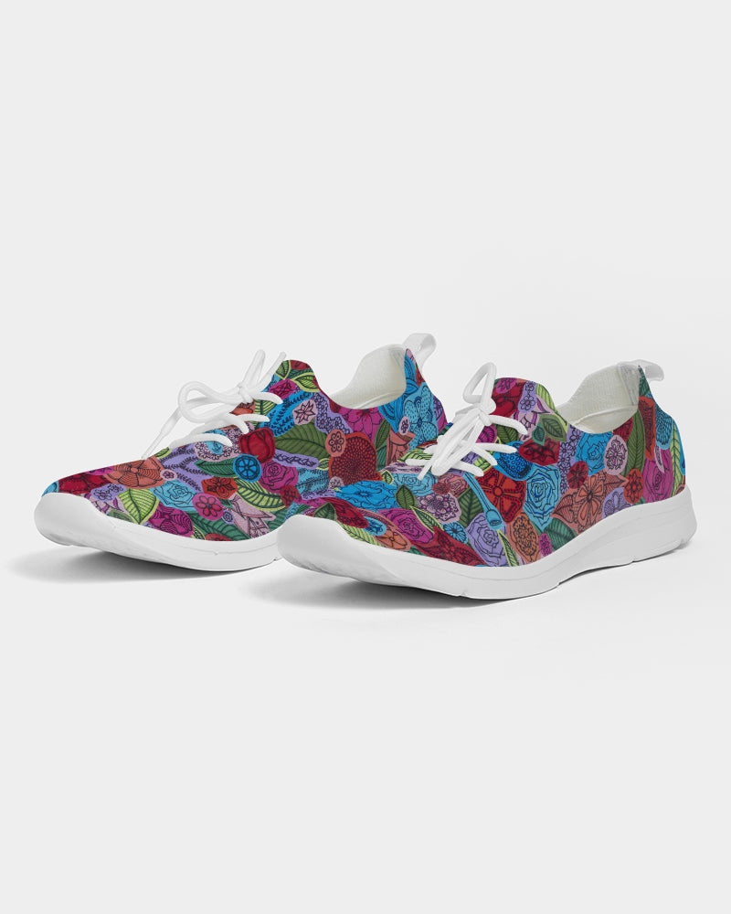 Les Fleurs Men's Lace Up Flyknit Shoe