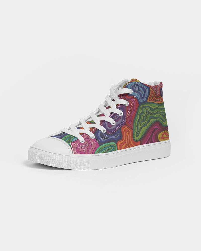 Curled Women's Hightop Canvas Shoe