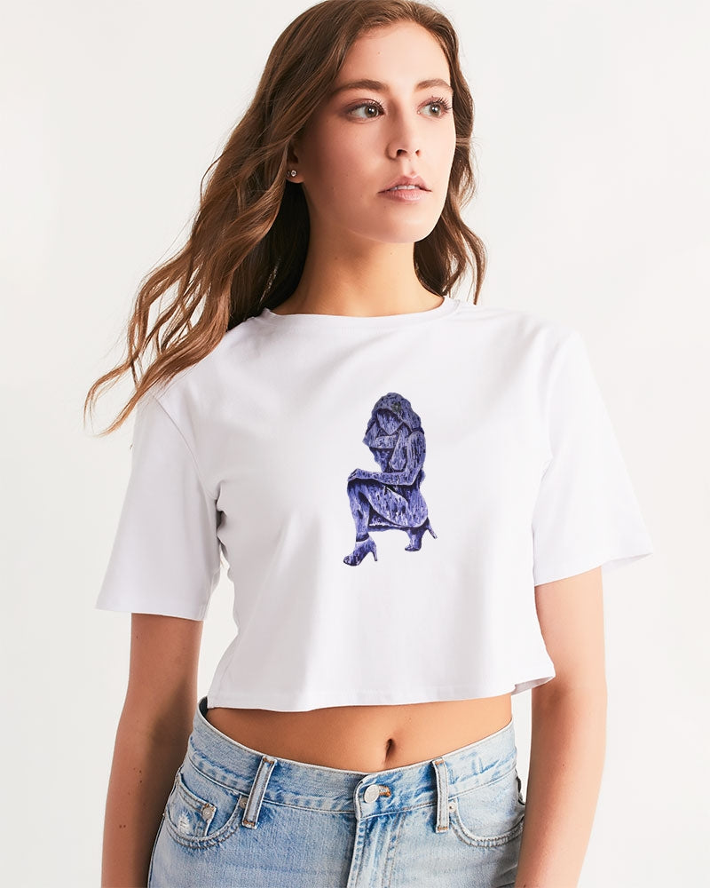 Consommé par le Violet Women's Cropped Tee