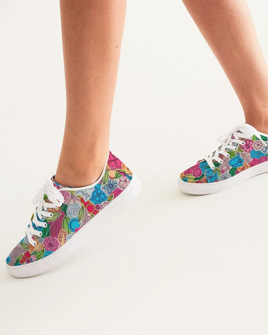 Fleurs de Printemps Women's Faux-Leather Sneaker