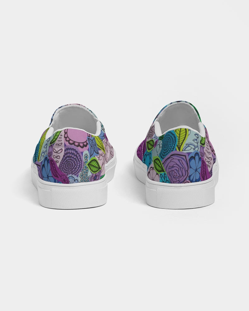 Les Fleurs Violettes Men's Slip-On Canvas Shoe