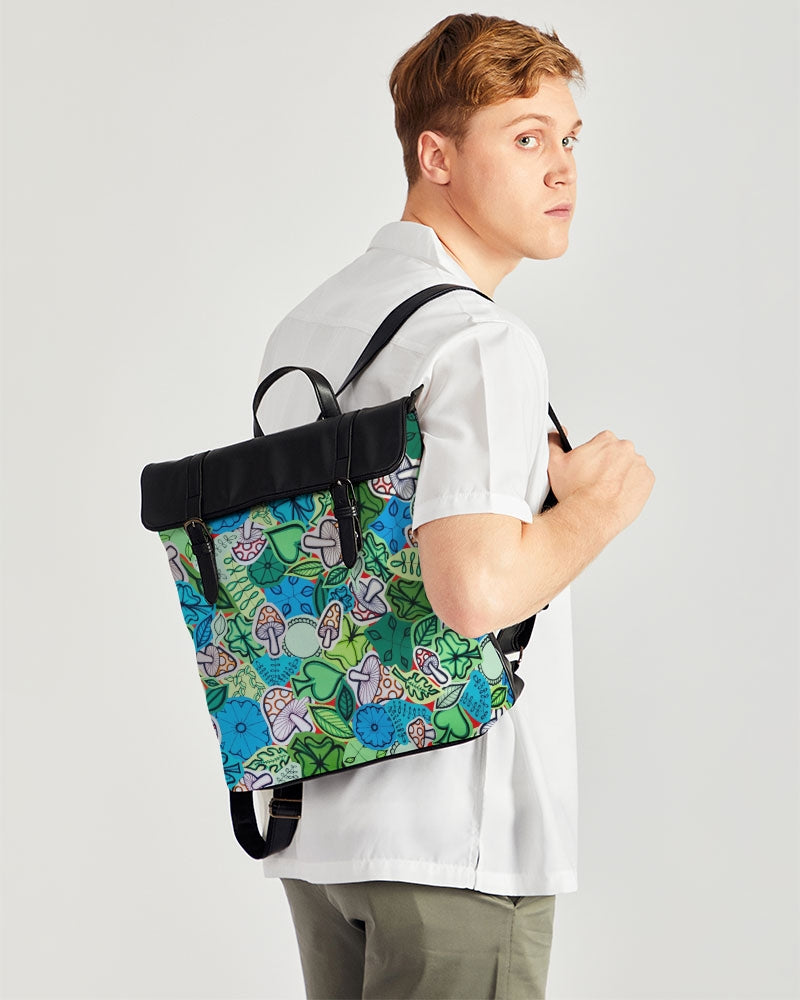 Fleurs et Trèfles Casual Flap Backpack