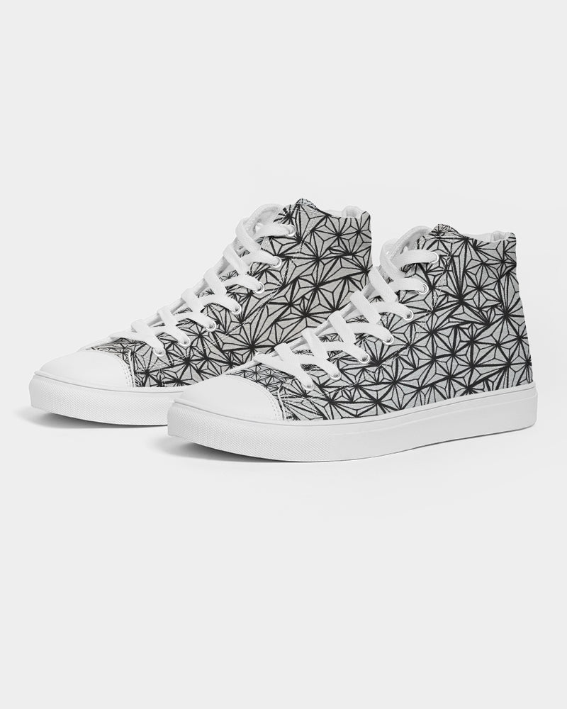 Triangular Mirage Men's Hightop Canvas Shoe