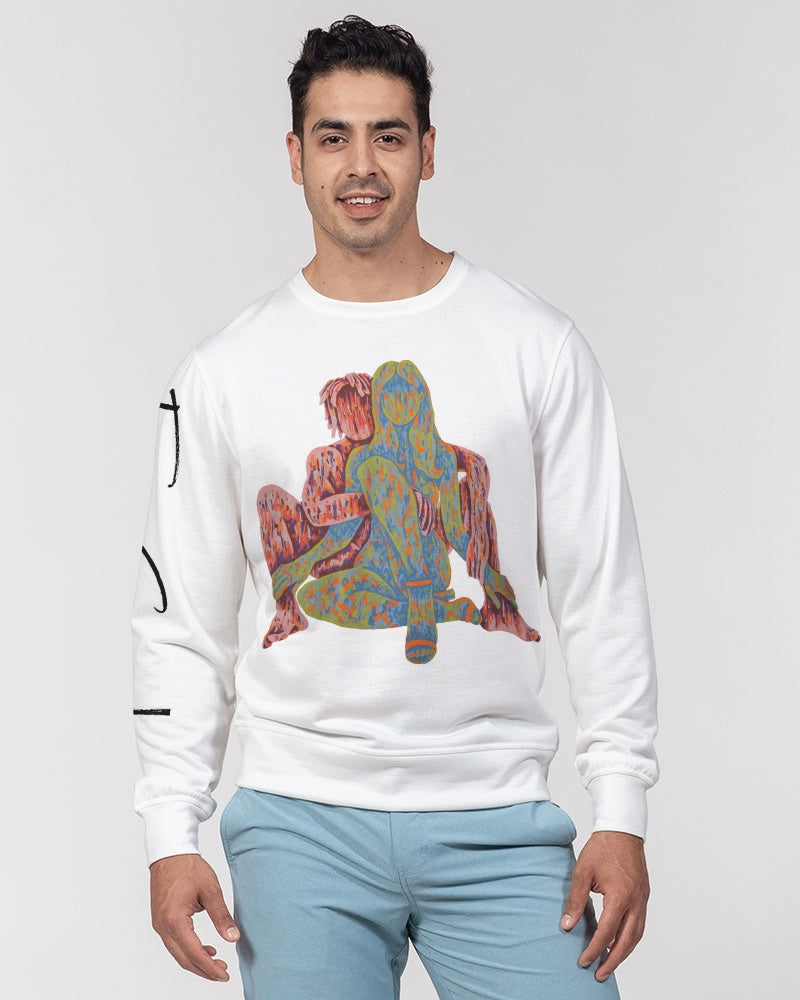 Accroche-toi à Moi Men's Classic French Terry Crewneck Pullover