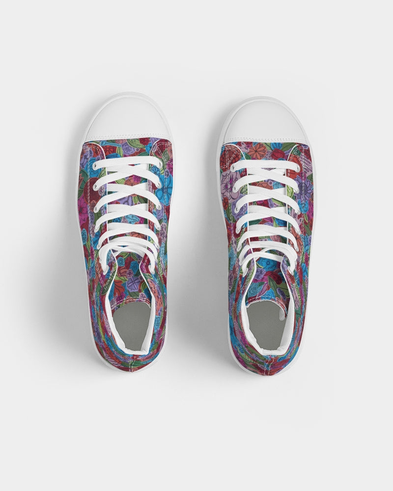 Les Fleurs Women's Hightop Canvas Shoe