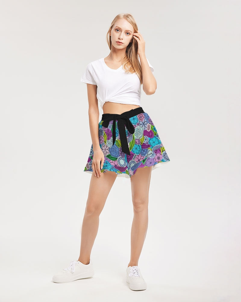 Les Fleurs Violettes Women's Ruffle Shorts