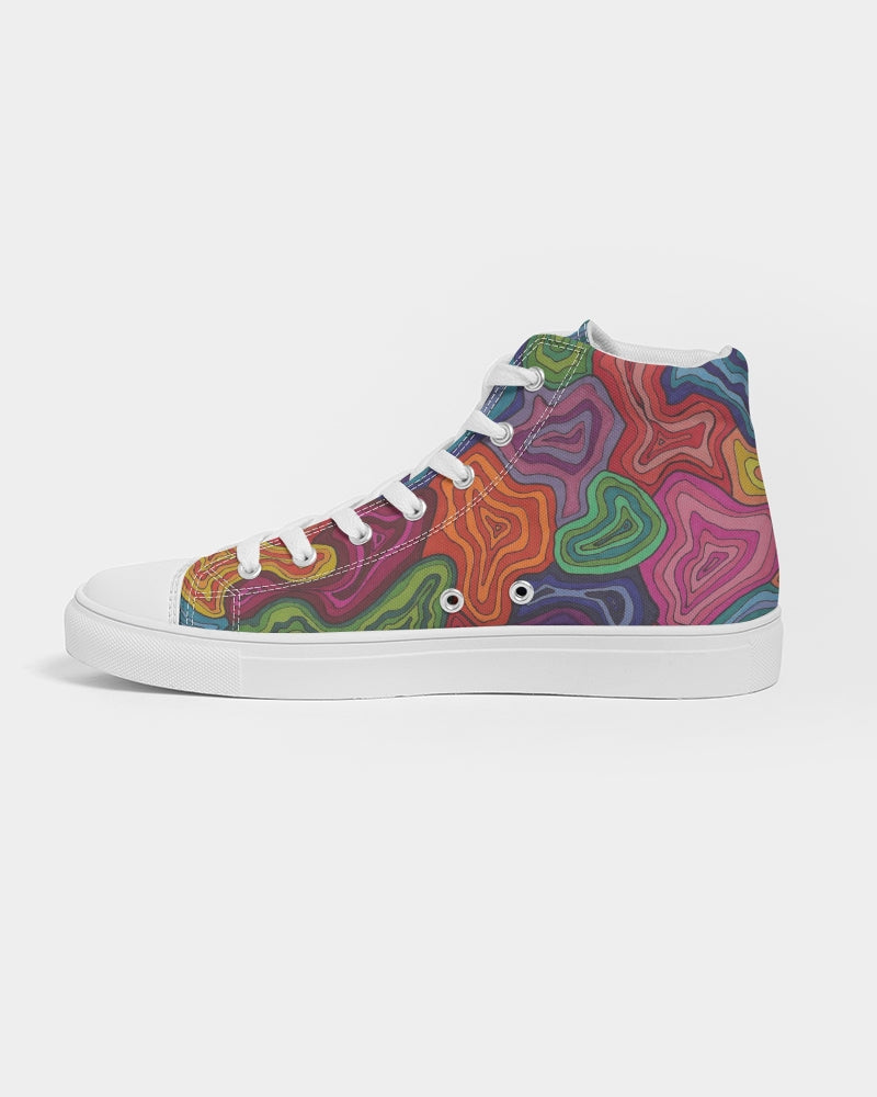 Curled Women's Hightop Canvas Shoe