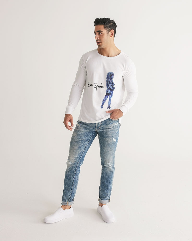 Rayon de Lune de Minuit Men's Long Sleeve Tee