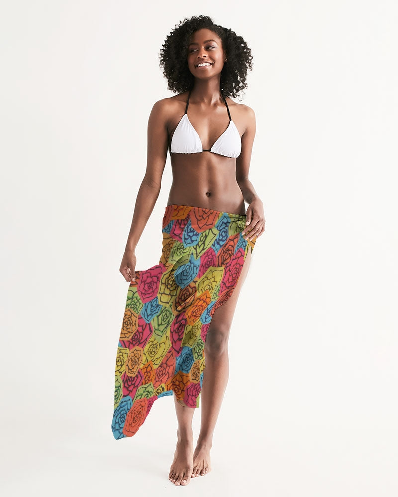 Les Fleurs en Roses Swim Cover Up