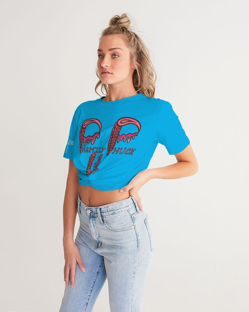 Phamily Phuck Up Women's Twist-Front Cropped Tee