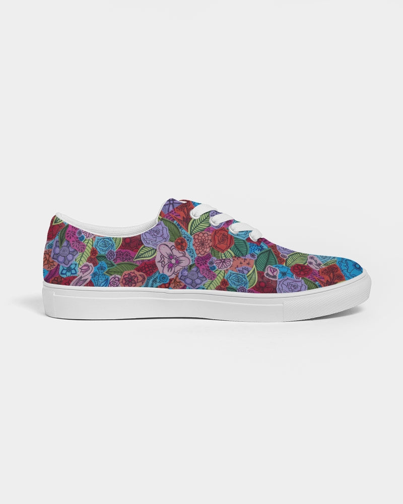 Les Fleurs Men's Lace Up Canvas Shoe