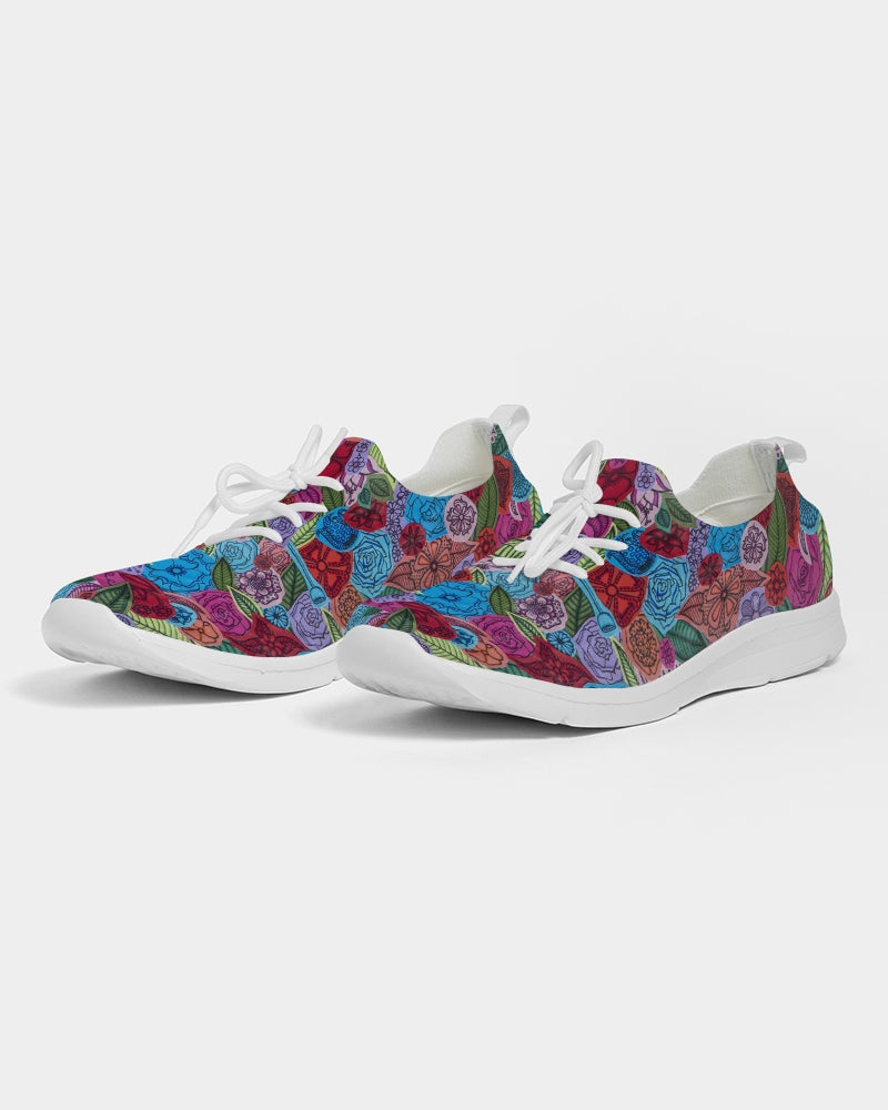 Les Fleurs Women's Lace Up Flyknit Shoe