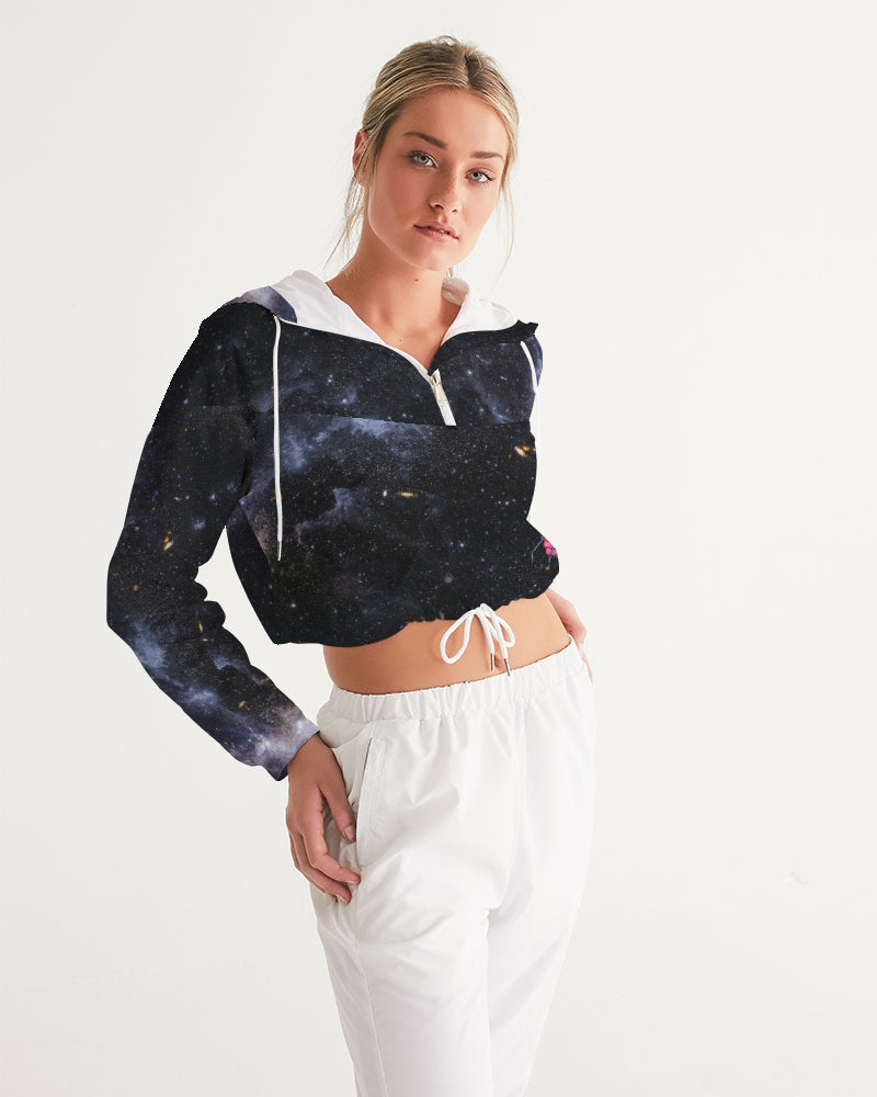 Galaxy (1) Women's Cropped Windbreaker