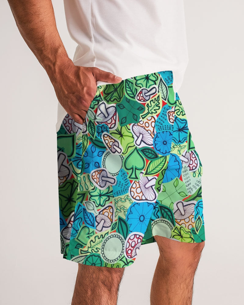 Fleurs et Trèfles Men's Jogger Shorts