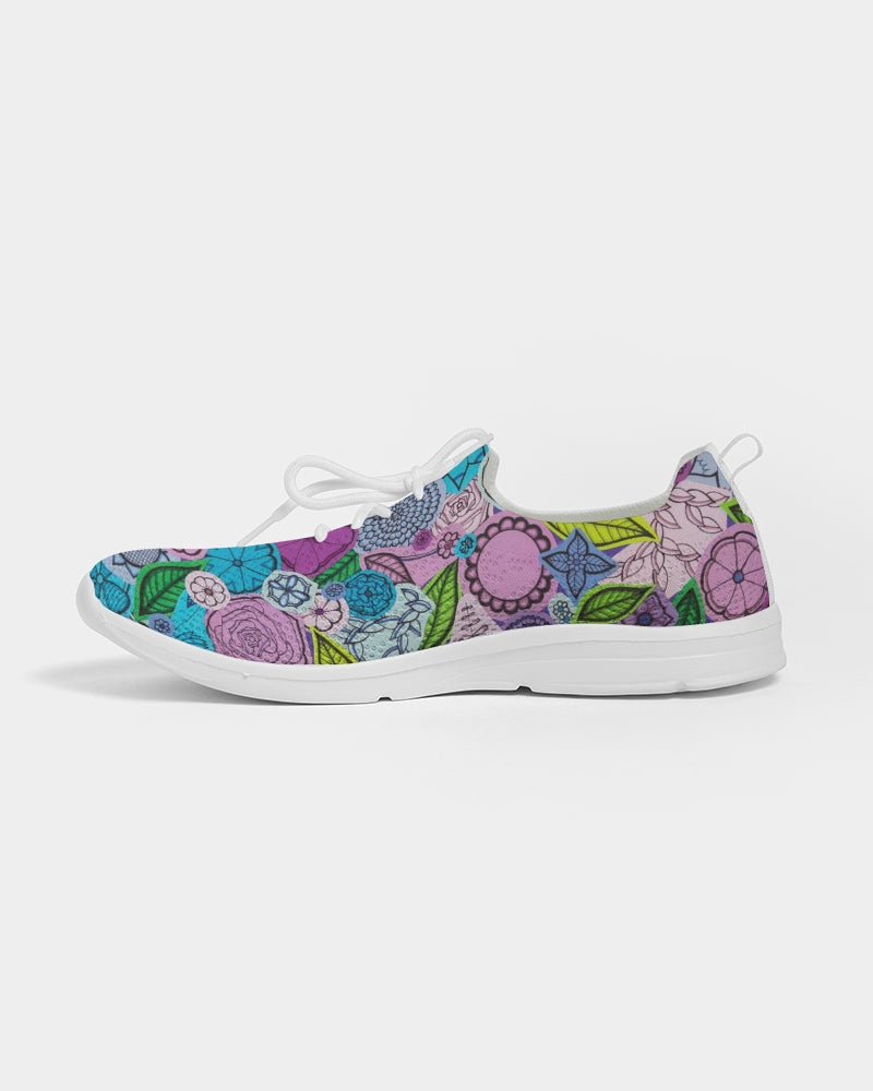 Les Fleurs Violettes Women's Lace Up Flyknit Shoe