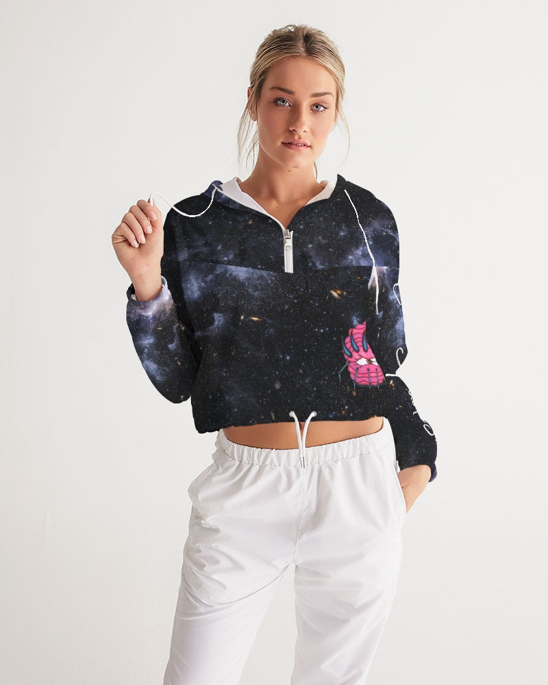 Galaxy (1) Women's Cropped Windbreaker