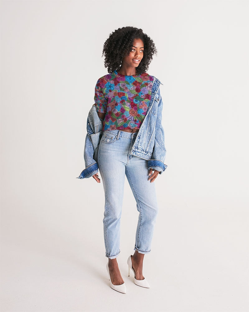 Les Fleurs Women's Lounge Cropped Tee