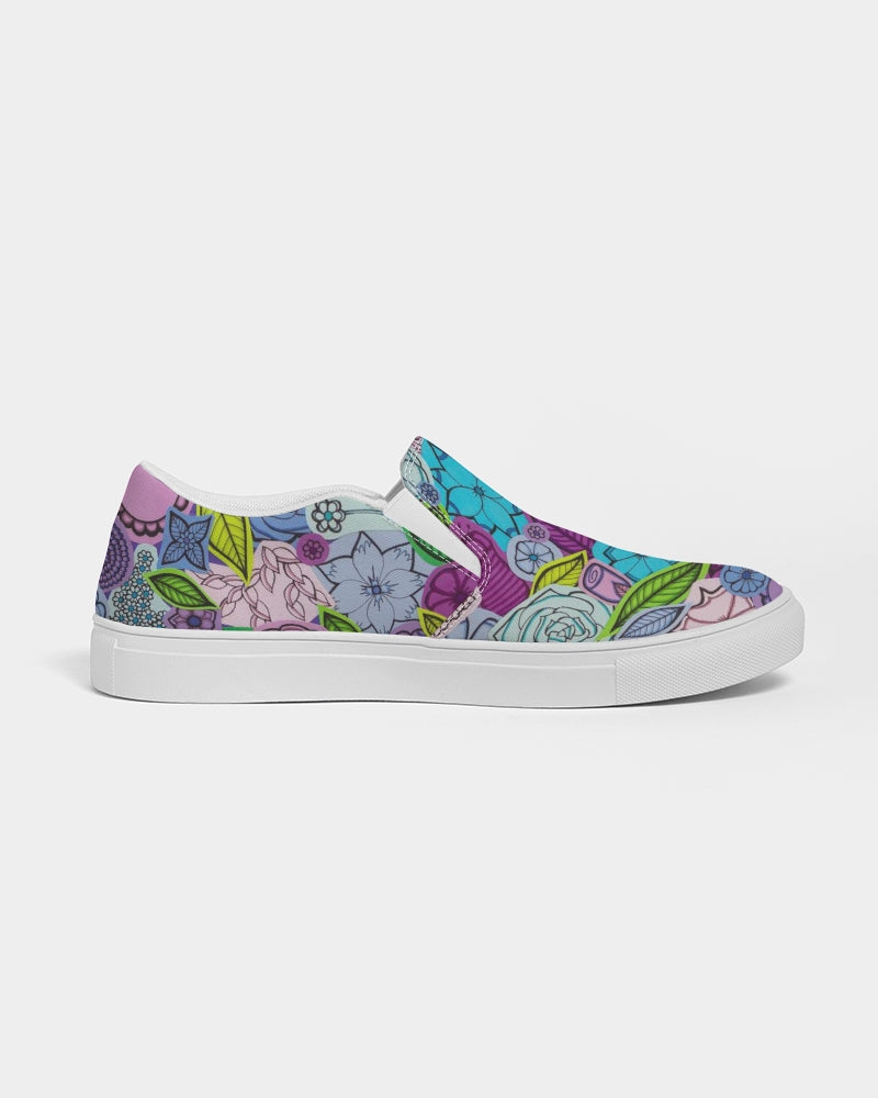 Les Fleurs Violettes Men's Slip-On Canvas Shoe