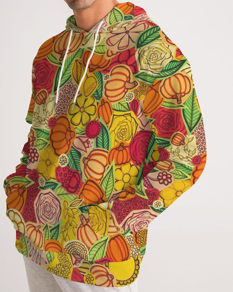 Citrouilles et Fleurs Men's Hoodie