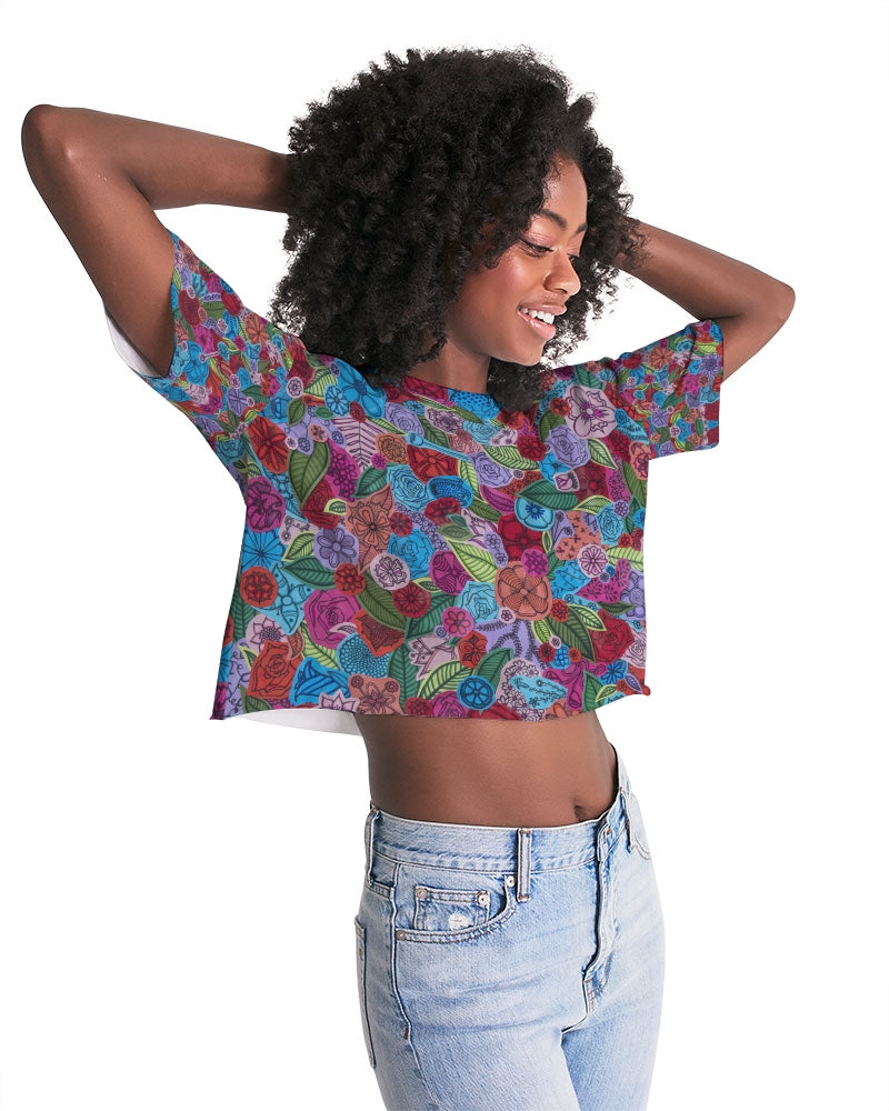 Les Fleurs Women's Lounge Cropped Tee