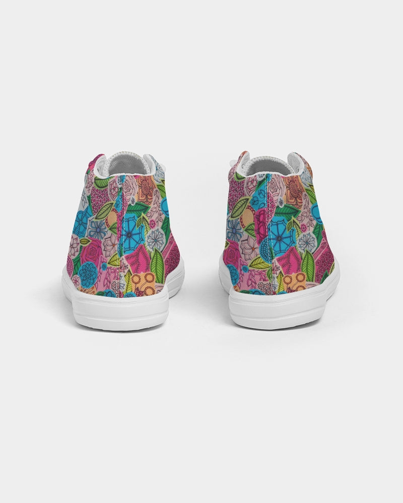 Fleurs de Printemps Kids Hightop Canvas Shoe