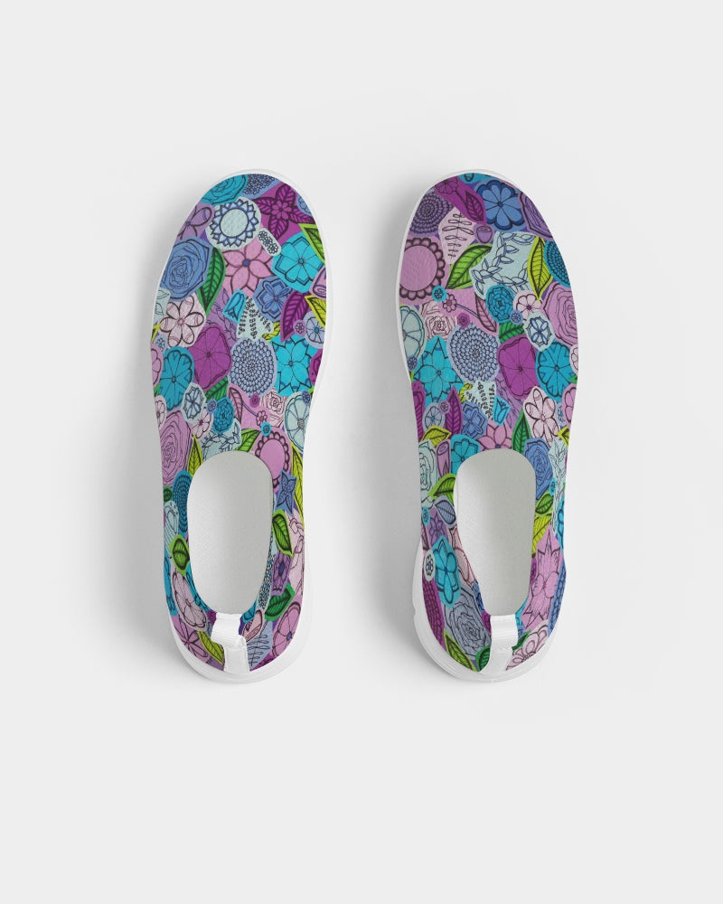 Les Fleurs Violettes Women's Slip-On Flyknit Shoe