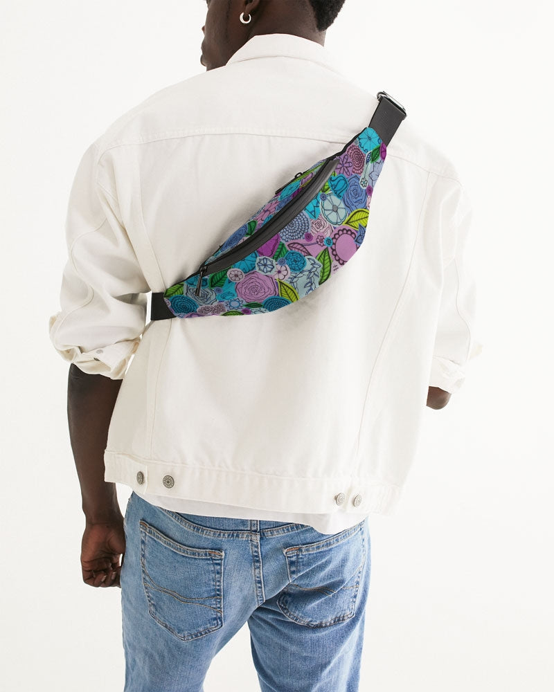 Les Fleurs Violettes Crossbody Sling Bag