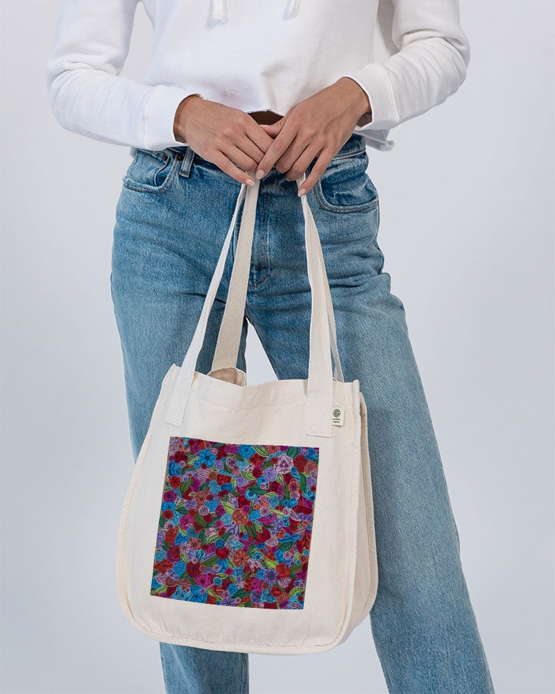 Les Fleurs Organic Cotton Canvas Market Tote | Econscious