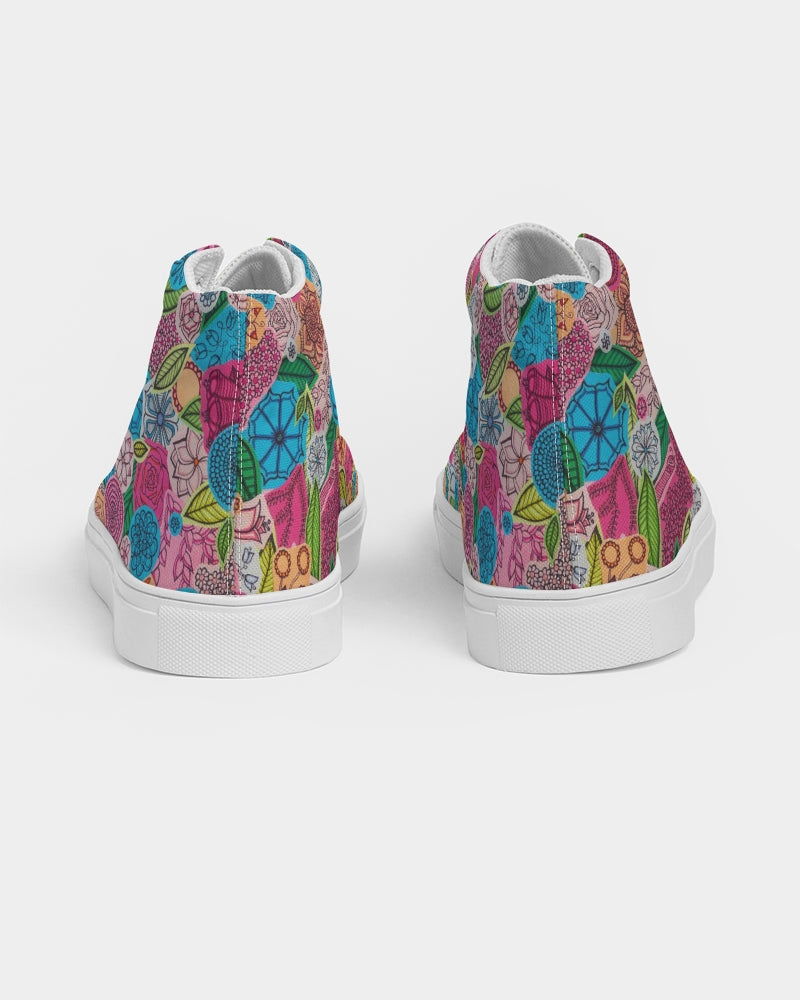 Fleurs de Printemps Men's Hightop Canvas Shoe