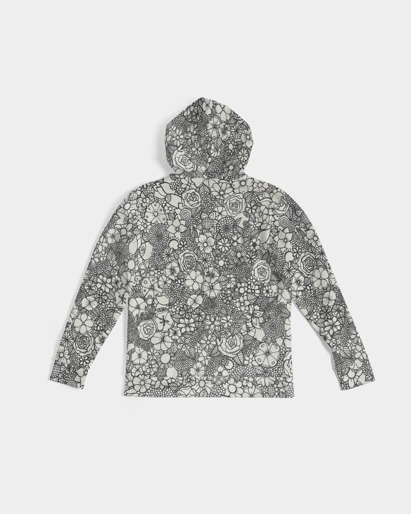 Floral Mini - B&W Men's Hoodie