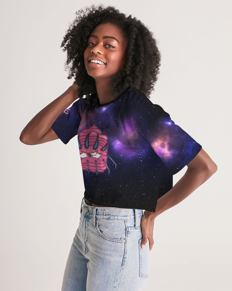 Galaxy 3 Women's Lounge Cropped Tee