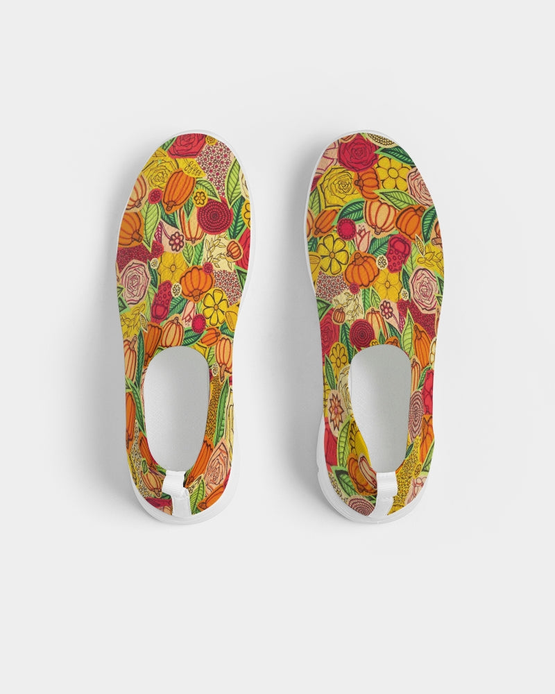 Citrouilles et Fleurs Men's Slip-On Flyknit Shoe