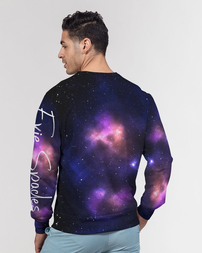 Galaxy 3 Men's Classic French Terry Crewneck Pullover