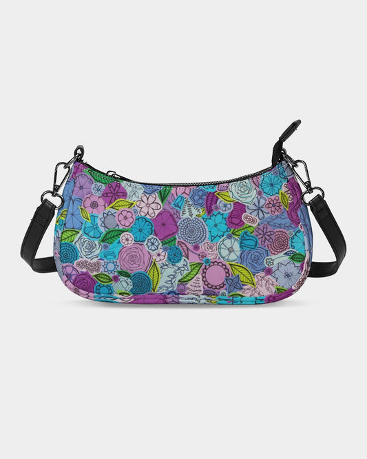 Les Fleurs Violettes Petite Canvas Pouch