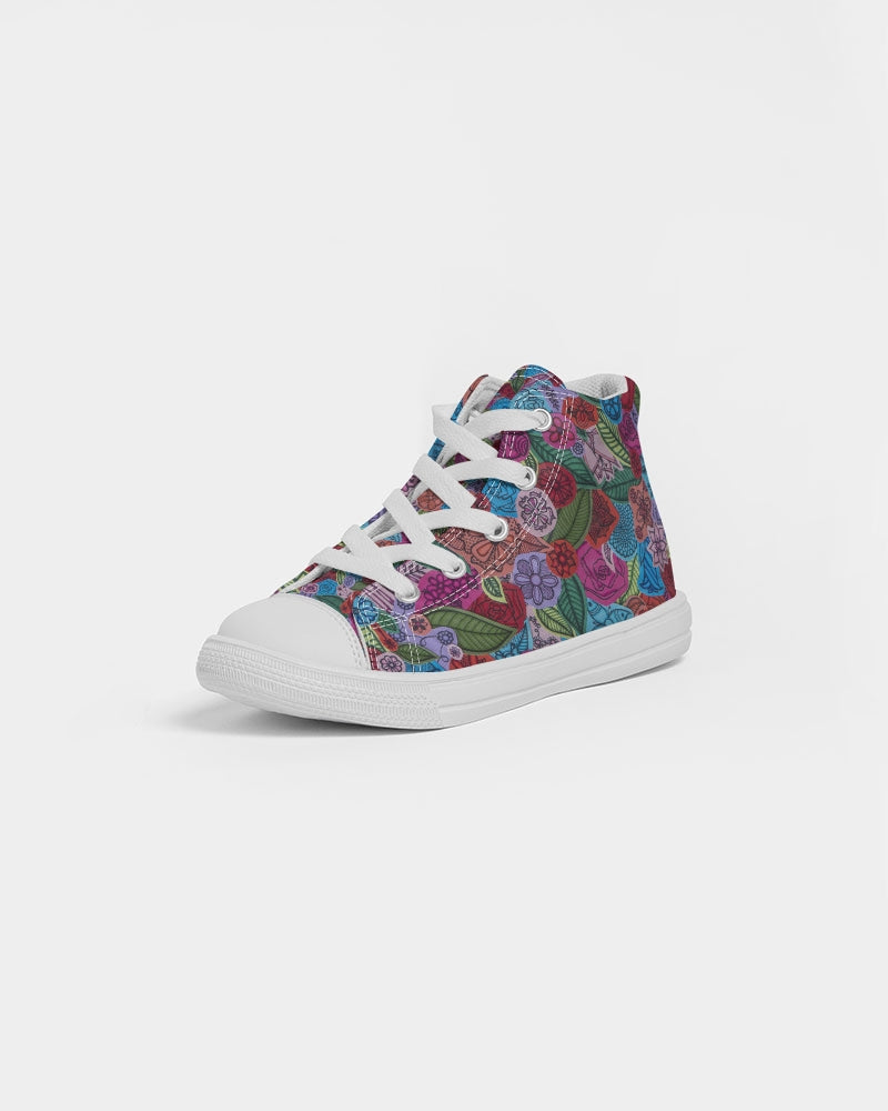 Les Fleurs Kids Hightop Canvas Shoe