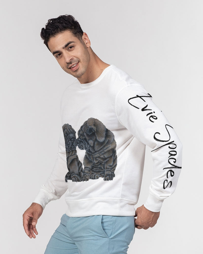 Shar Peis Men's Classic French Terry Crewneck Pullover