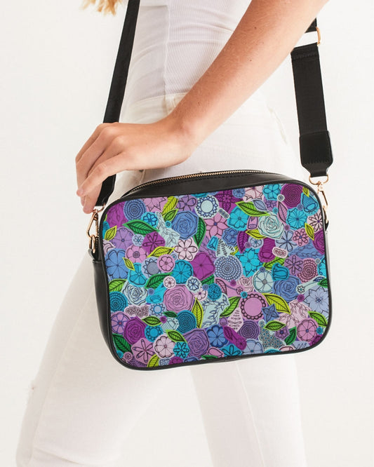 Les Fleurs Violettes Crossbody Bag